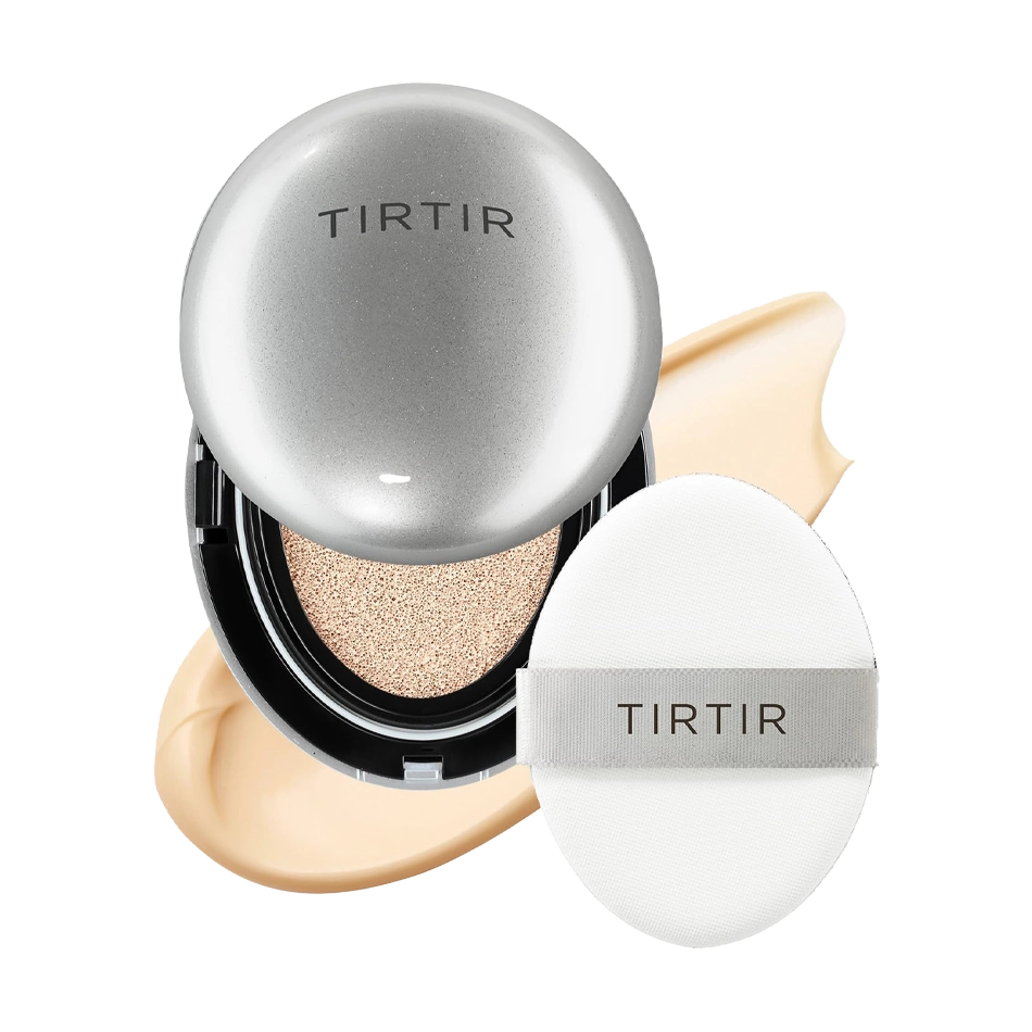 Gaisīgs kušons ar mirdzošu noslēguma akcentu TIRTIR Mask Fit Aura Cushion