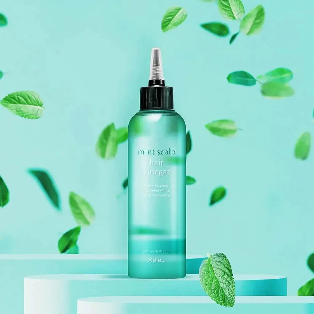 Taukainas galvas ādas kopšanai A'pieu Mint Scalp Hair Vinegar