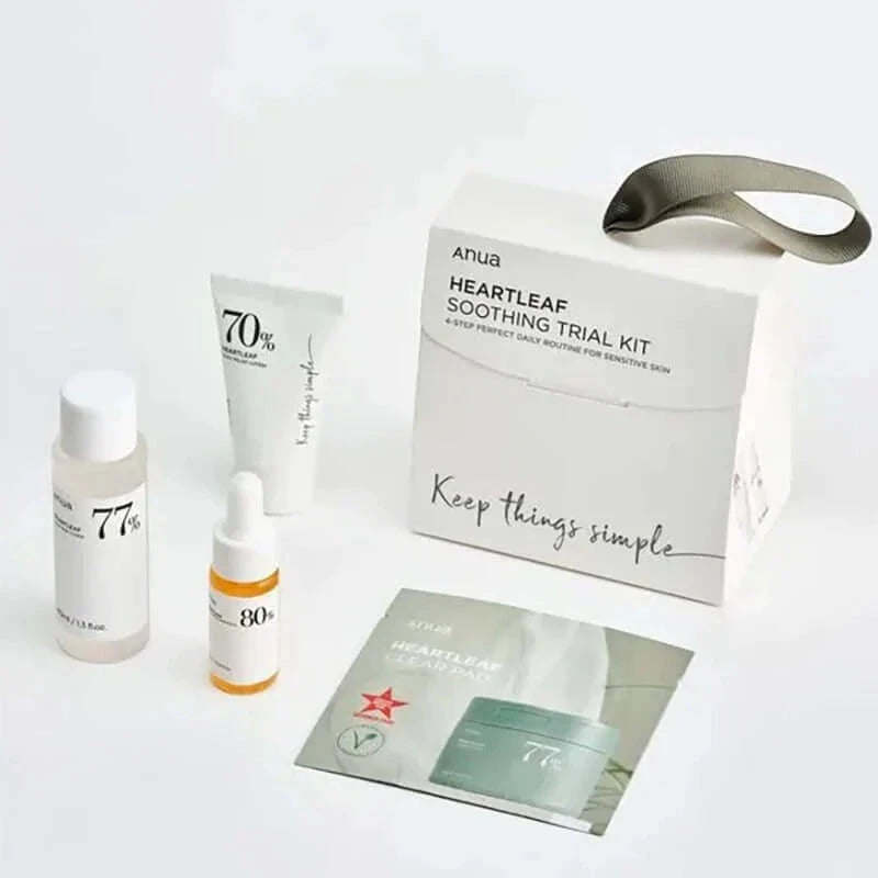 Mini iepakojumu komplekts Anua Heartleaf Soothing Trial Kit