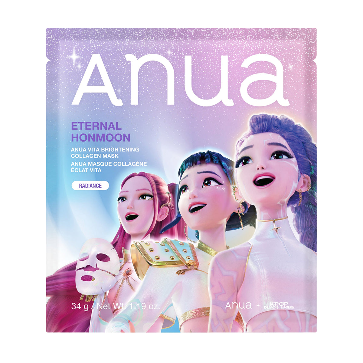 Anua K-Pop Demon Hunters Vita Brightening Collagen Mask