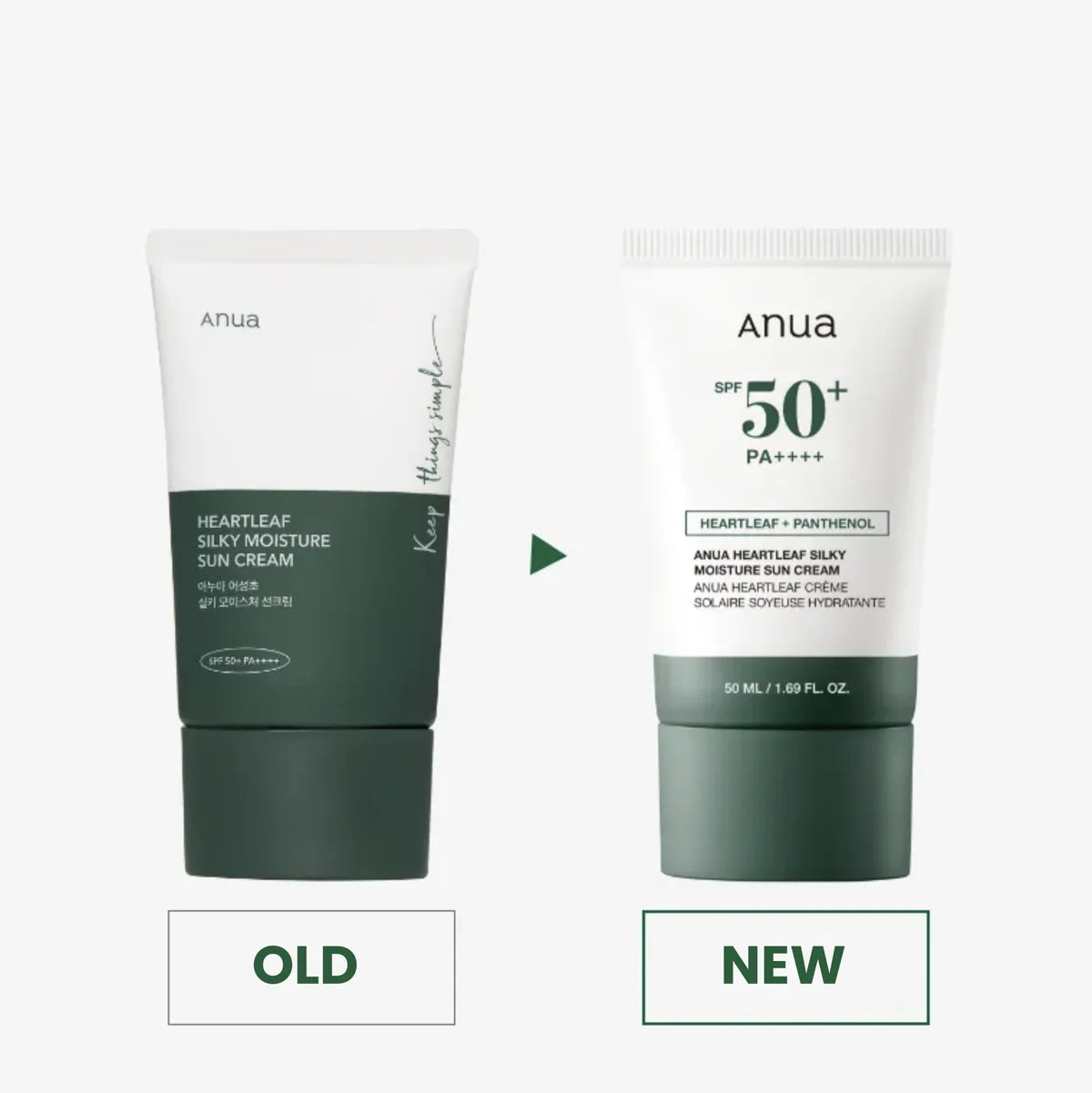 Anua Heartleaf Silky Moisture Sun Cream SPF50+ PA++++