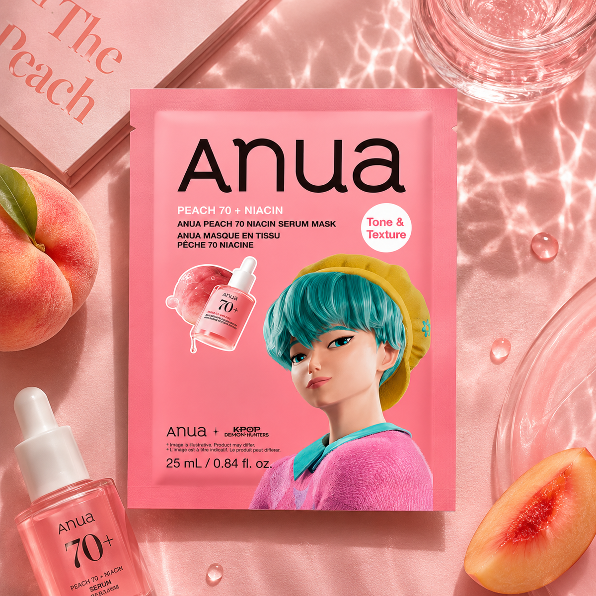 Anua K-Pop Demon Hunters Peach 70 Niacin Serum Mask
