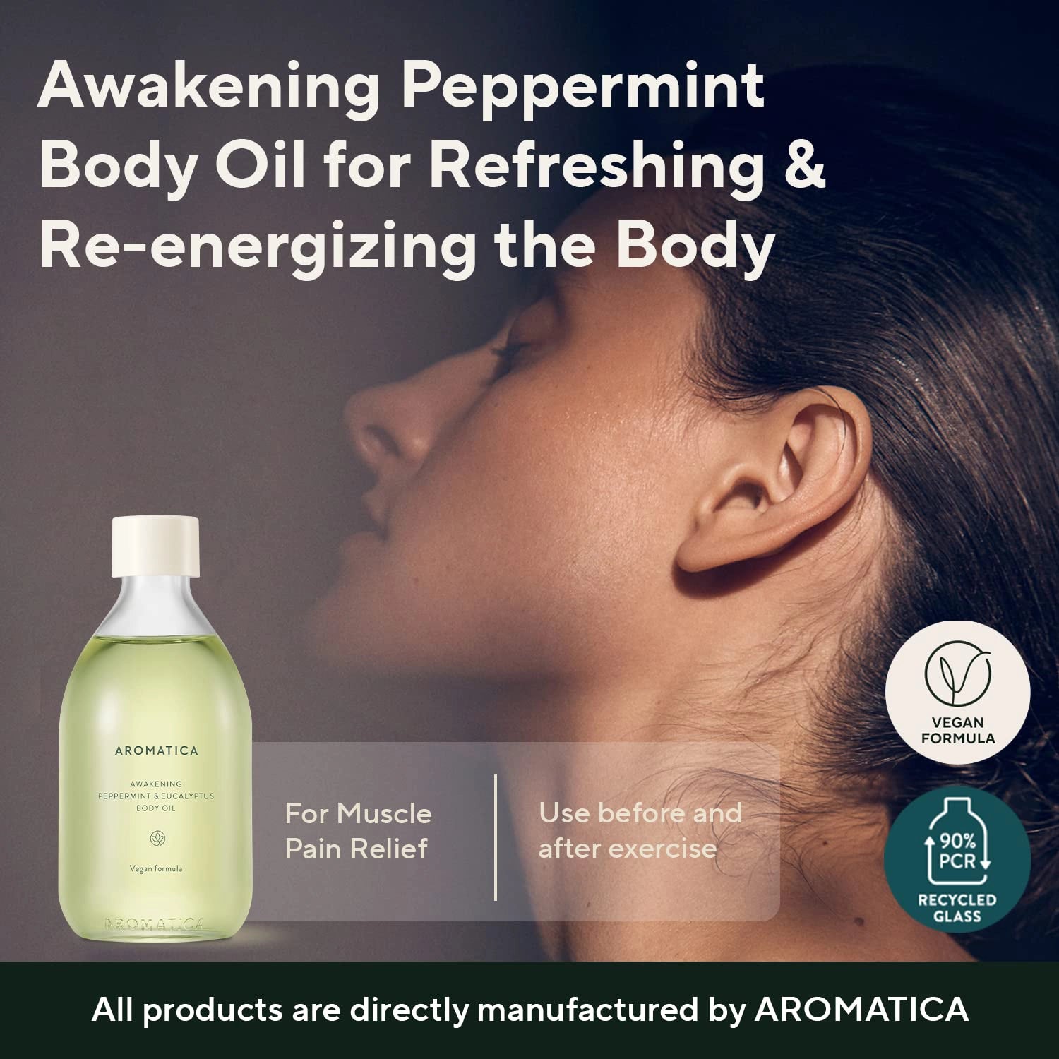 Aromatica Awakening Peppermint & Eucalyptus Body Oil