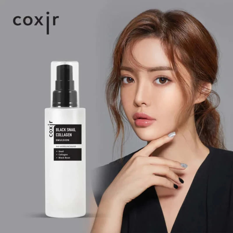 Emulsija sejai ar kolagēnu un melno gliemežu ekstraktu COXIR Black Snail Collagen Emulsion