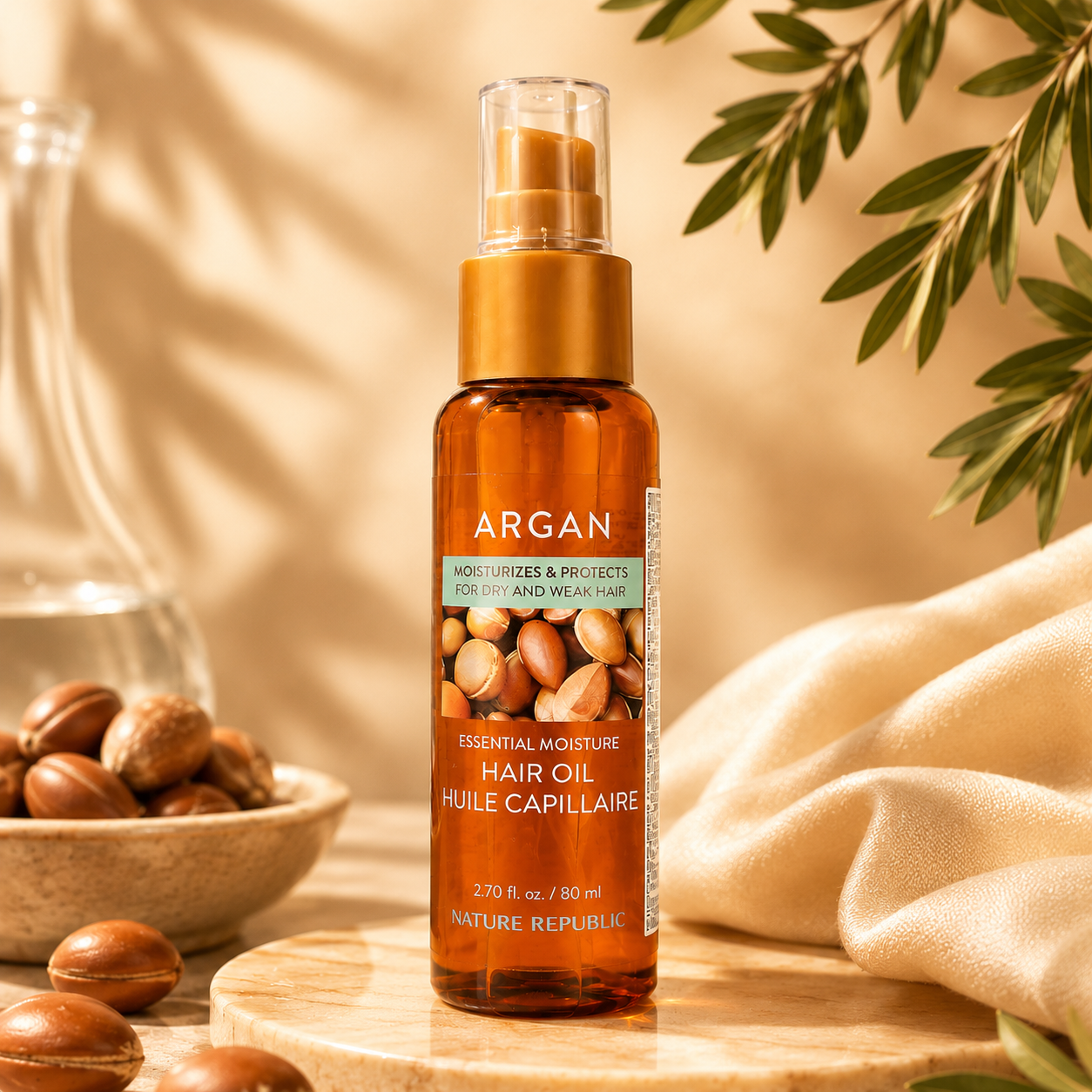 Nature Republic Argan Essential Moisture Hair Oil