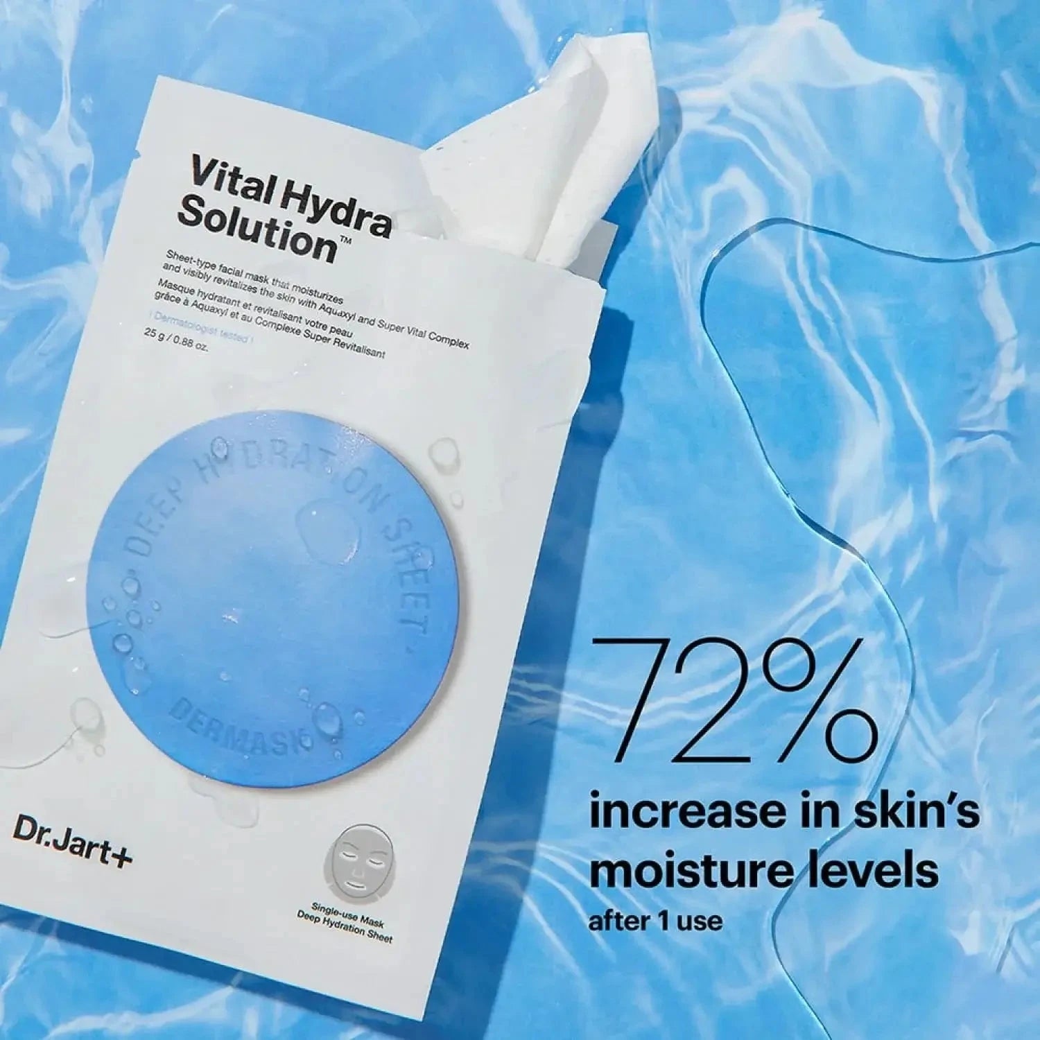 Auduma maska intensīvai ādas mitrināšanai Dr.Jart+ Vital Hydra Solution