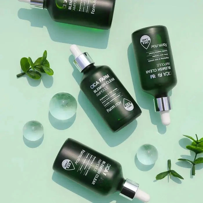 Ampulu serums ar Āzijas centellu FarmStay Cica Farm Blemish Clear Ampoule