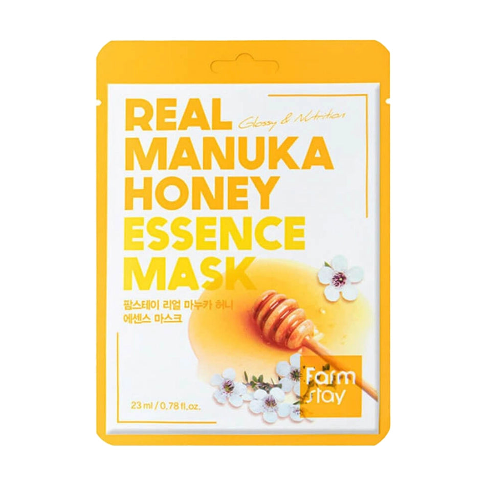 Audumu maska sejas ādai Farmstay Real Essence Mask