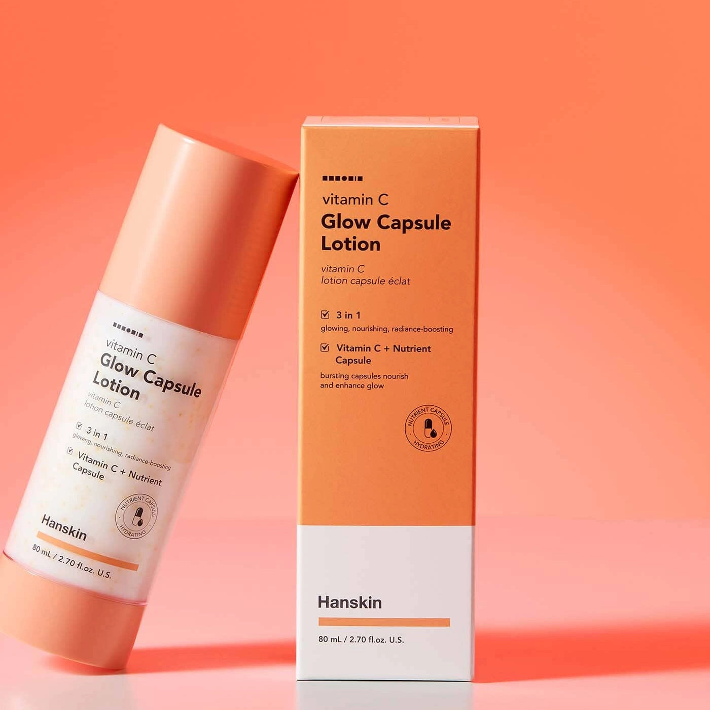 Hanskin Vitamin C Glow Capsule Lotion — nawilżający lotion z witaminą C