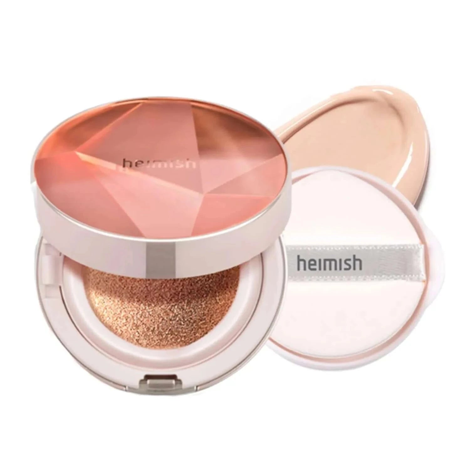 Mitrinošs tonālais krēms-kušons mirdzuma piešķiršanai ādai ar refilu Heimish Artless Perfect Cushion SPF50+ PA+++