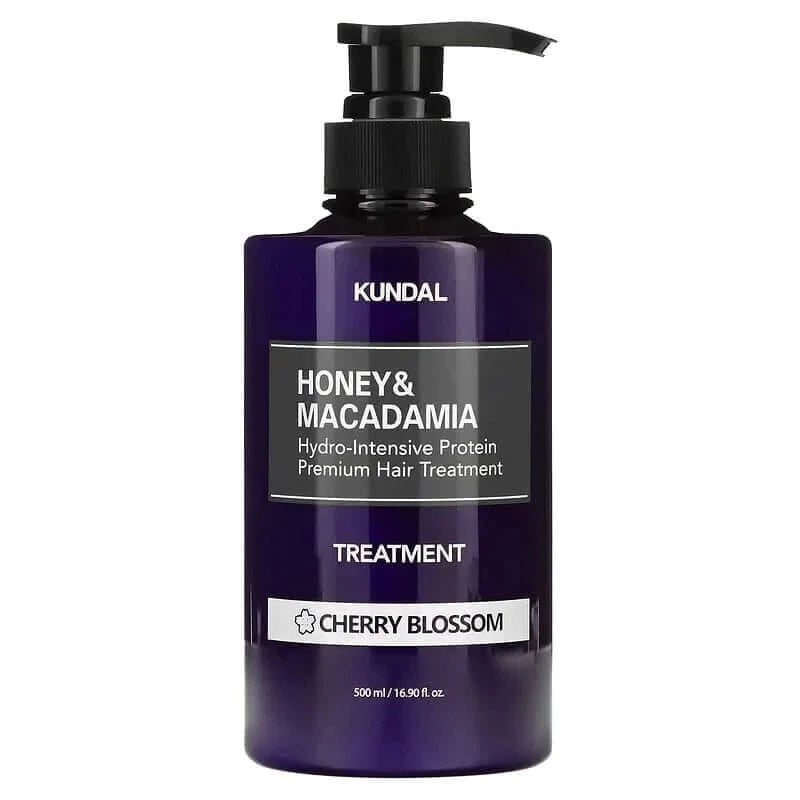 KUNDAL Honey & Macadamia Treatment Cherry Blossom - Matu Kopšanas Līdzeklis ar Ķiršu Ziedu Aromātu