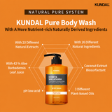 Kundal Honey & Macadamia Pure Body Wash Amber Vanilla