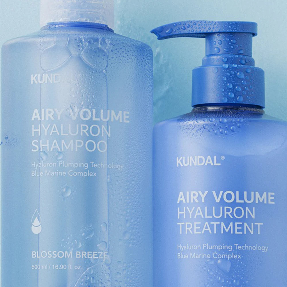 Nawilżający szampon dodający objętości Kundal Airy Volume Hyaluron Shampoo Blossom Breeze