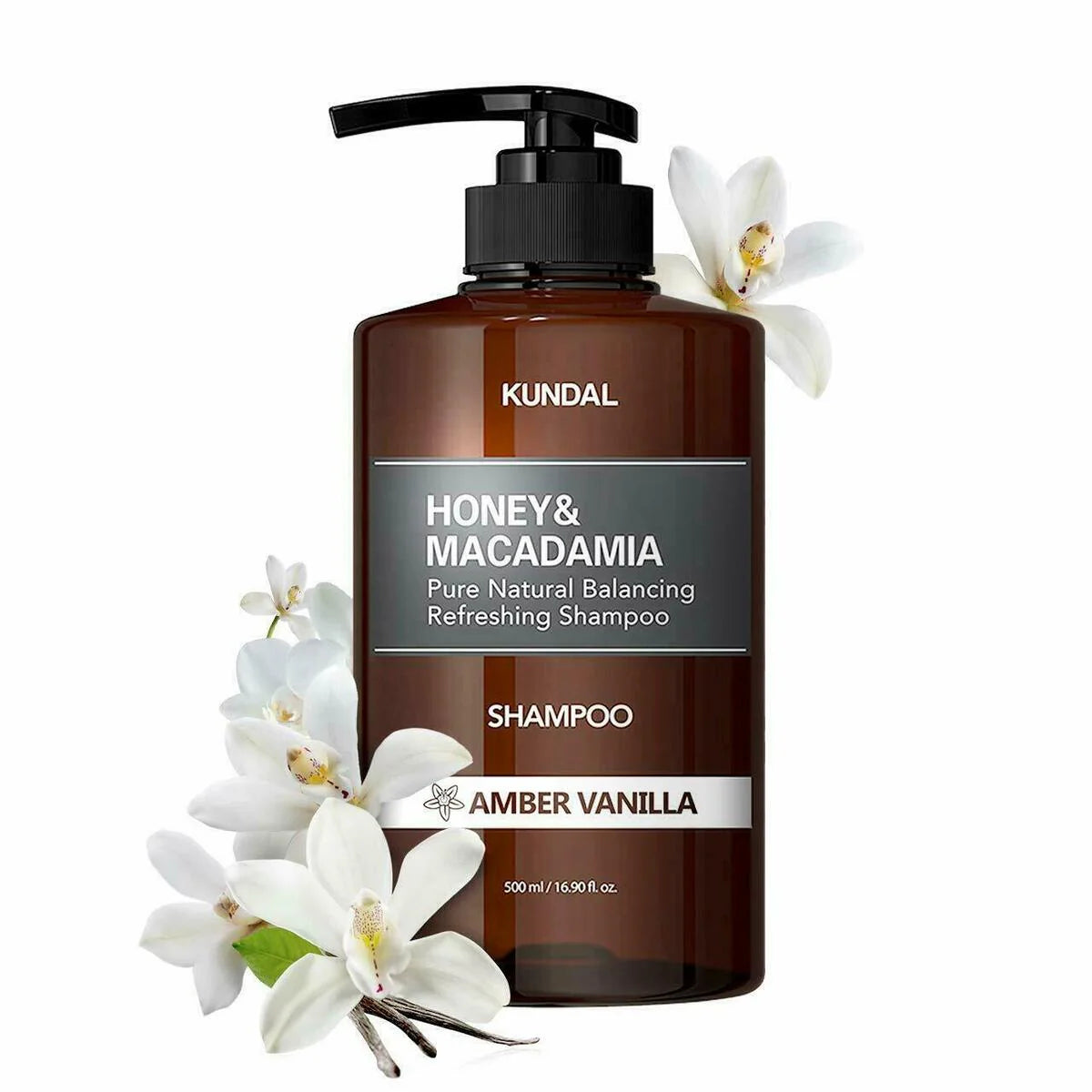 Naturalny odżywczy szampon Kundal Honey & Macadamia Amber Vanilla
