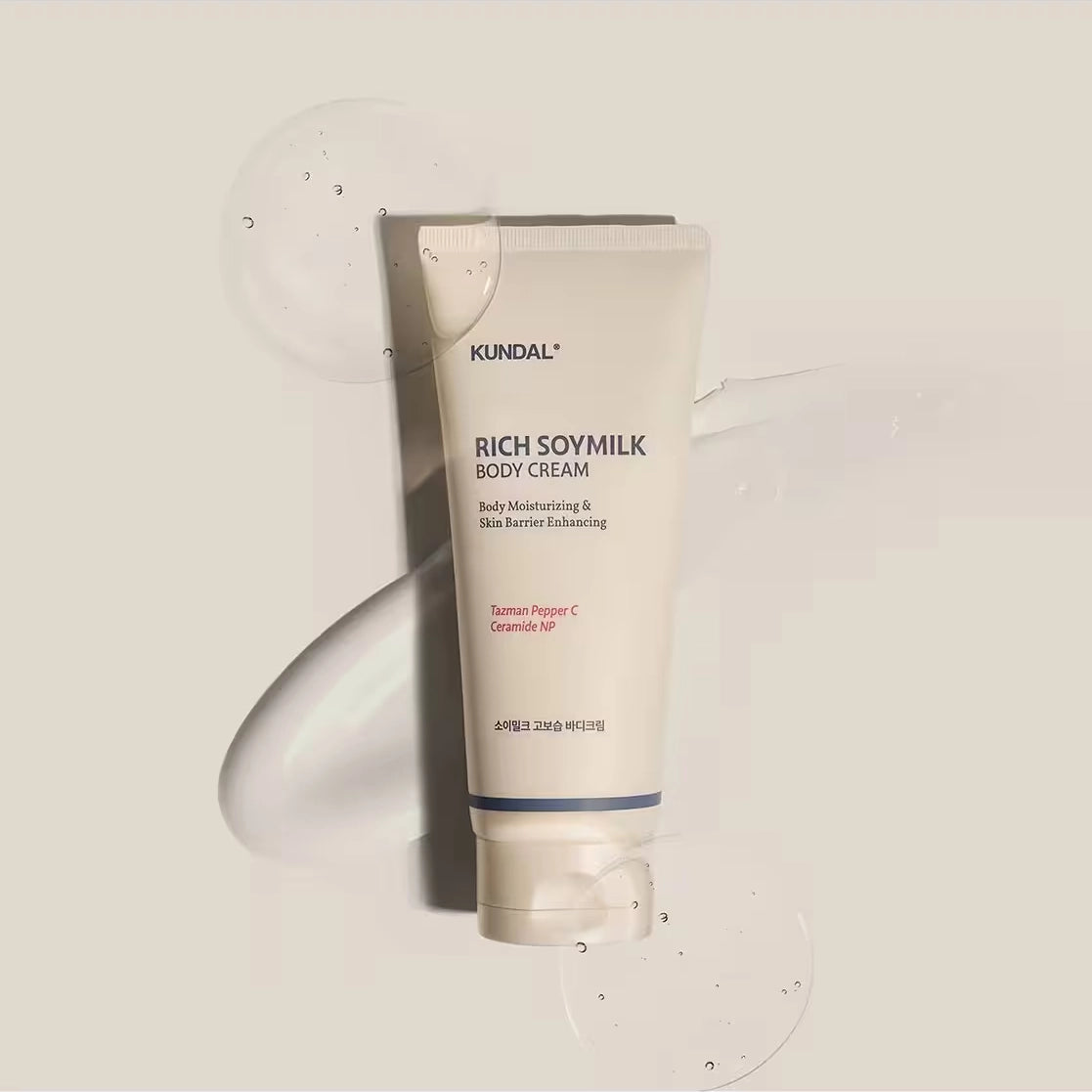 Intensywnie nawilżający krem do ciała Kundal Rich Soymilk Body Cream Mellow Vanilla