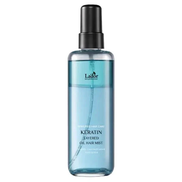 Divu tekstūru keratīna izsmidzināmais līdzeklis ar eļļu kompleksu Lador Keratin Layered Oil Hair Mist
