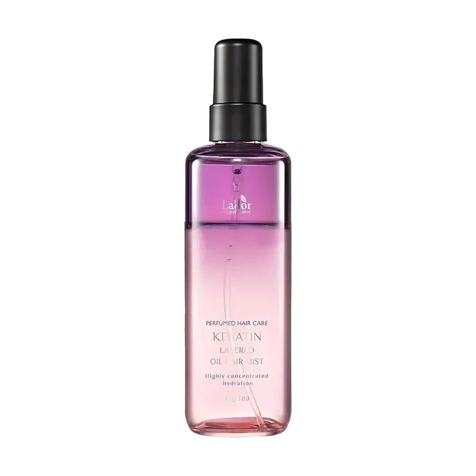 Divu tekstūru keratīna izsmidzināmais līdzeklis ar eļļu kompleksu Lador Keratin Layered Oil Hair Mist