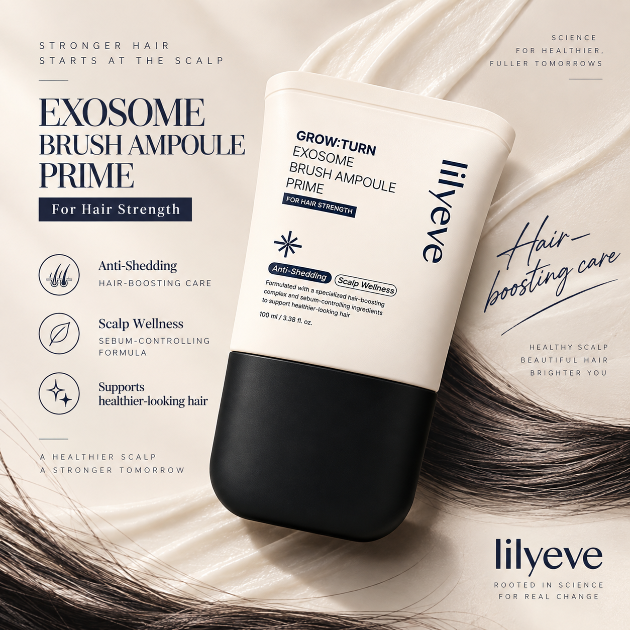 Lilyeve Grow:Turn Exosome Brush Ampoule Prime