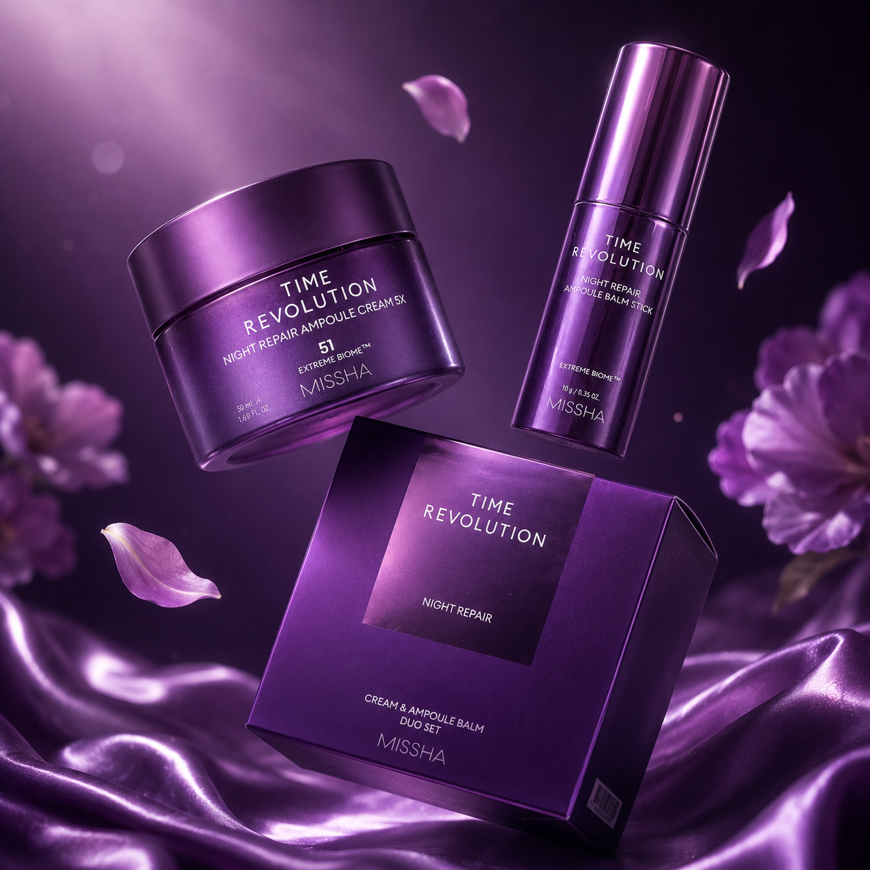 MISSHA Time Revolution Night Repair Duo Set - Cream & Balm Stick