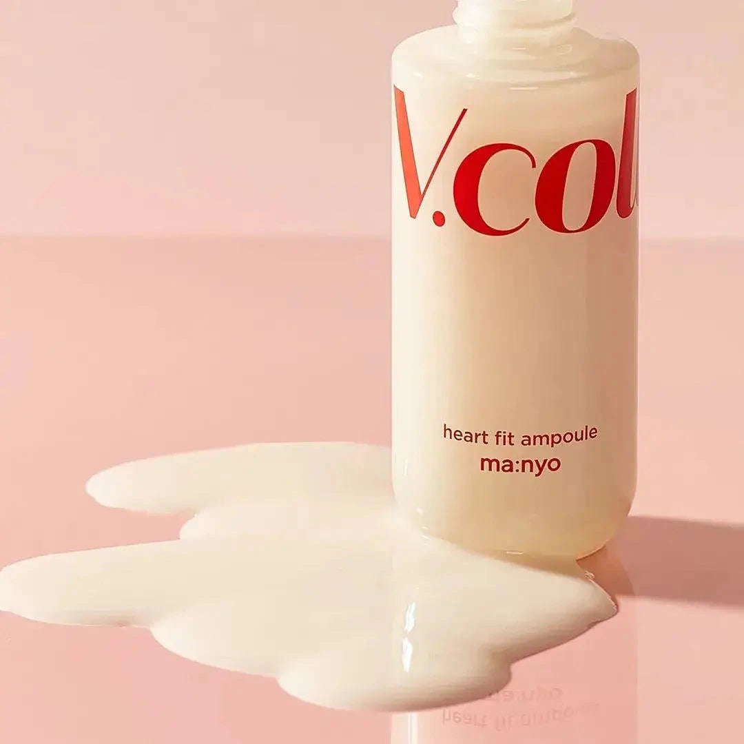 Nostiprinoša ampula ar sastāvā iekļautu augu izcelsmes kolagēnu Manyo VCollagen Heart Fit Ampoule