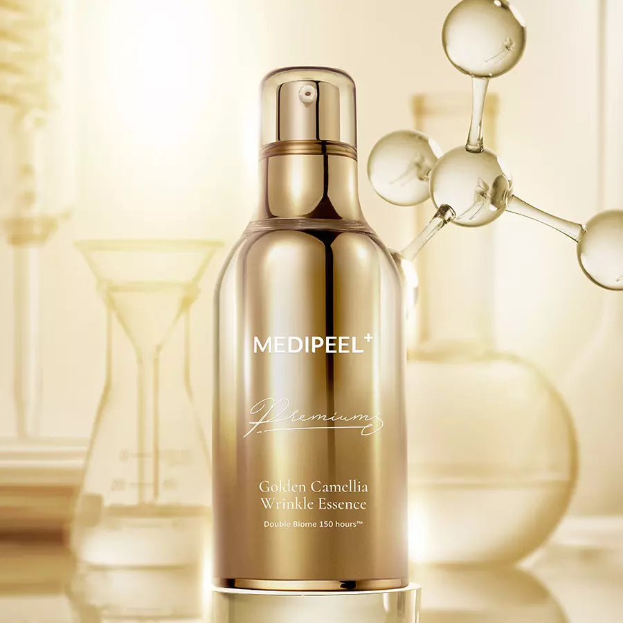 Premium līmeņa esence ar liftinga efektu un kamēlijas ekstraktu Medi-peel Premium Golden Camellia Wrinkle Essence