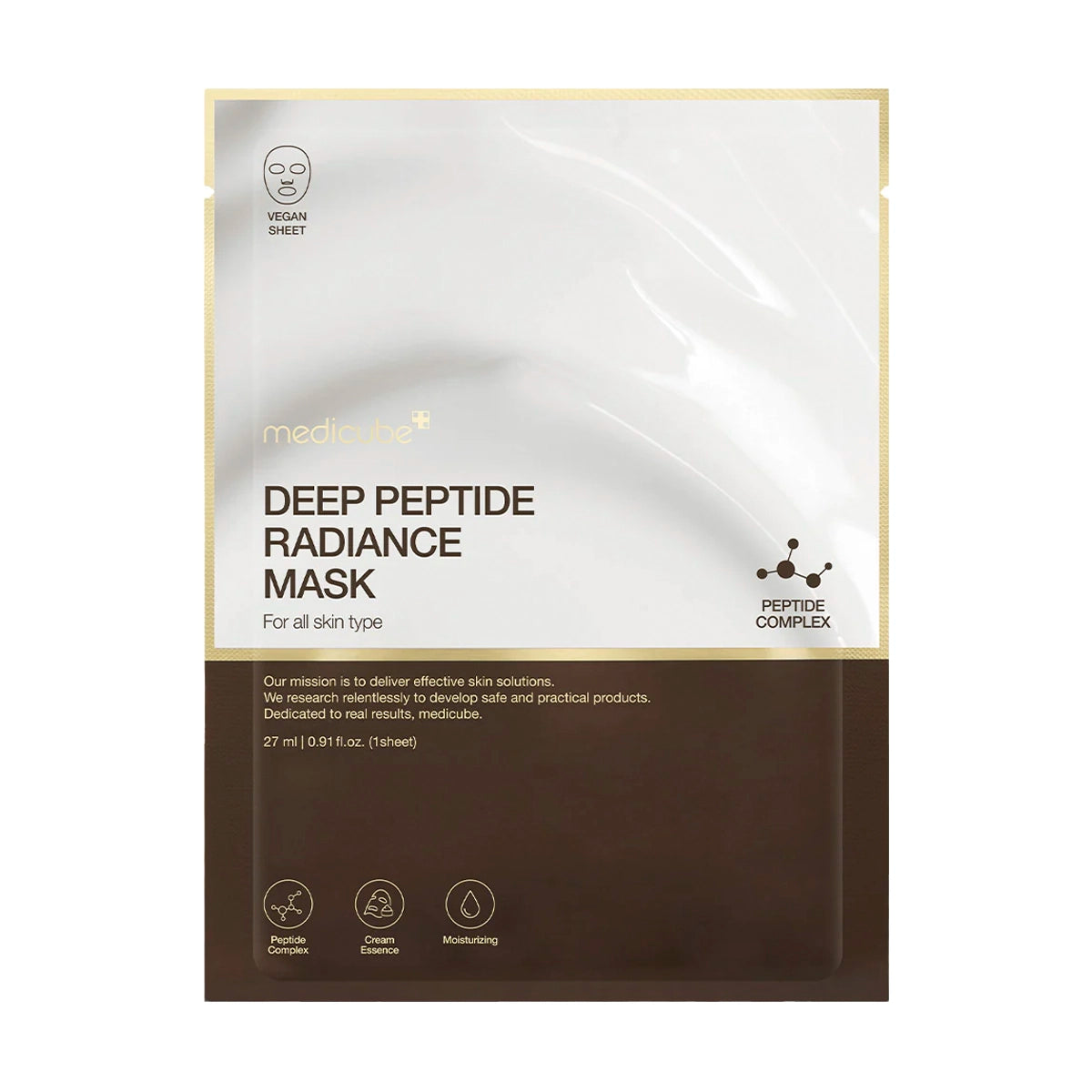 Peptydowa maska w płachcie rozświetlająca Medicube Deep Peptide Radiance Mask