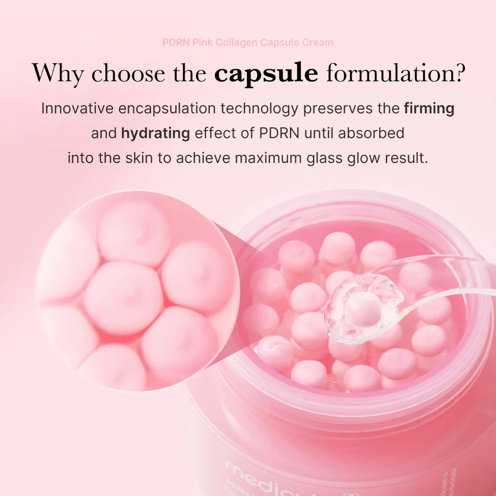 Krem kapsułkowy liftingujący na jędrność skóry Medicube PDRN Pink Collagen Capsule Cream