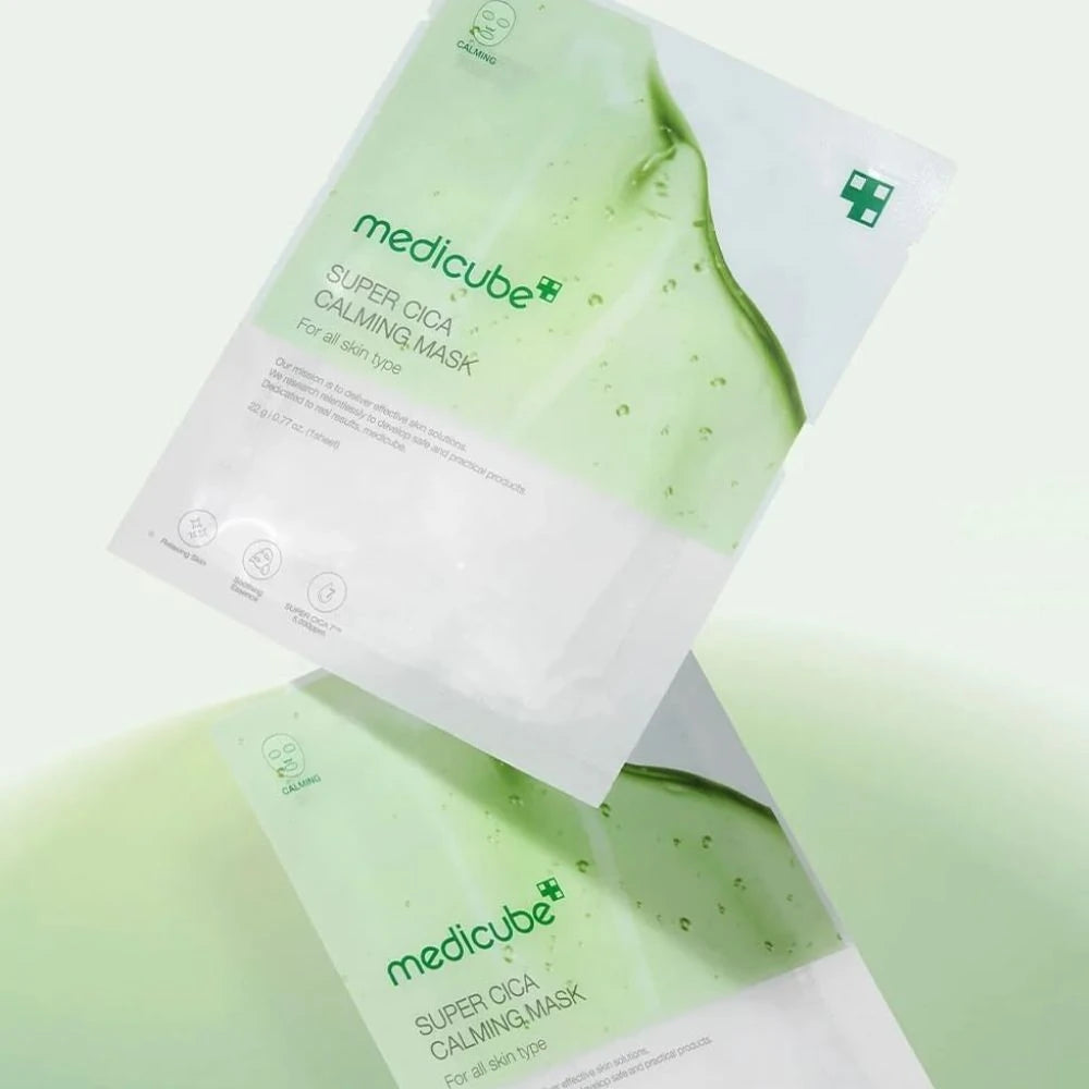 Ultracienka kojąca maska w płachcie z wąkrotą azjatycką Medicube Super Cica Calming Mask
