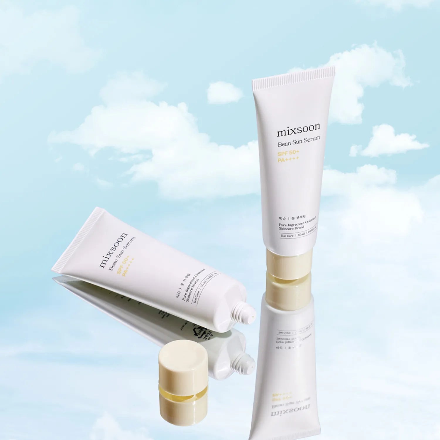 Gaisīgs saules aizsargkrēms Mixsoon Bean Sun Serum SPF 50+ PA++++