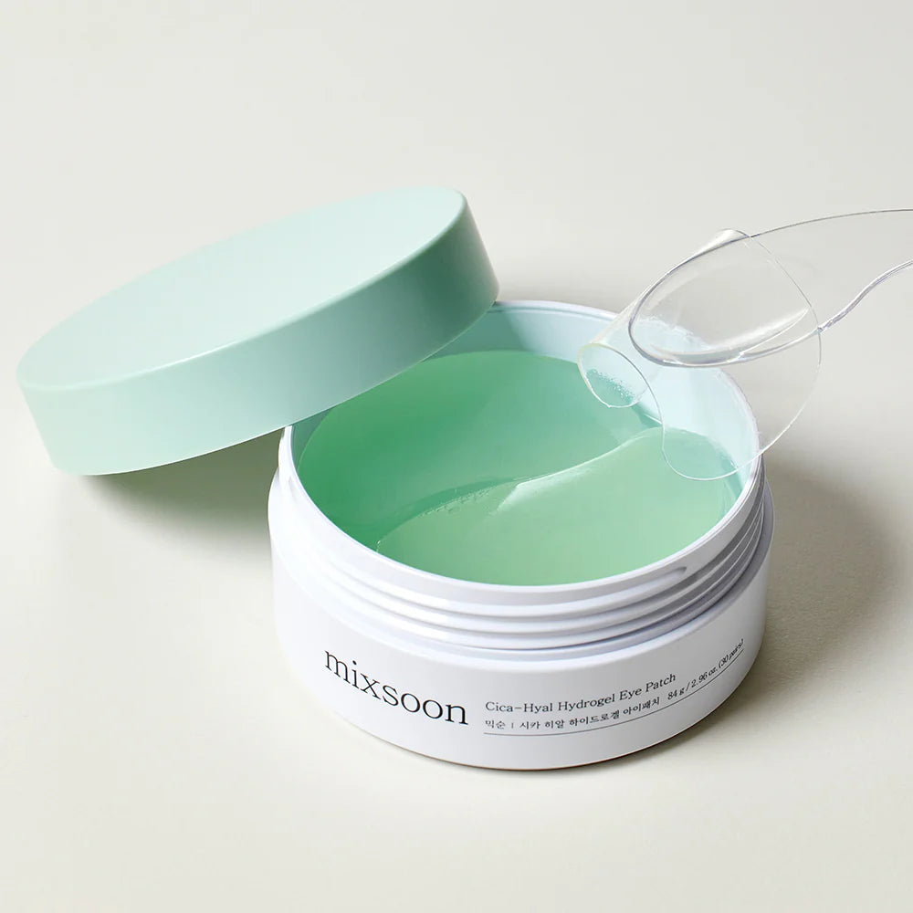 Nomierinošie acu plāksteri Mixsoon Cica-Hyal Hydrogel Eye Patch