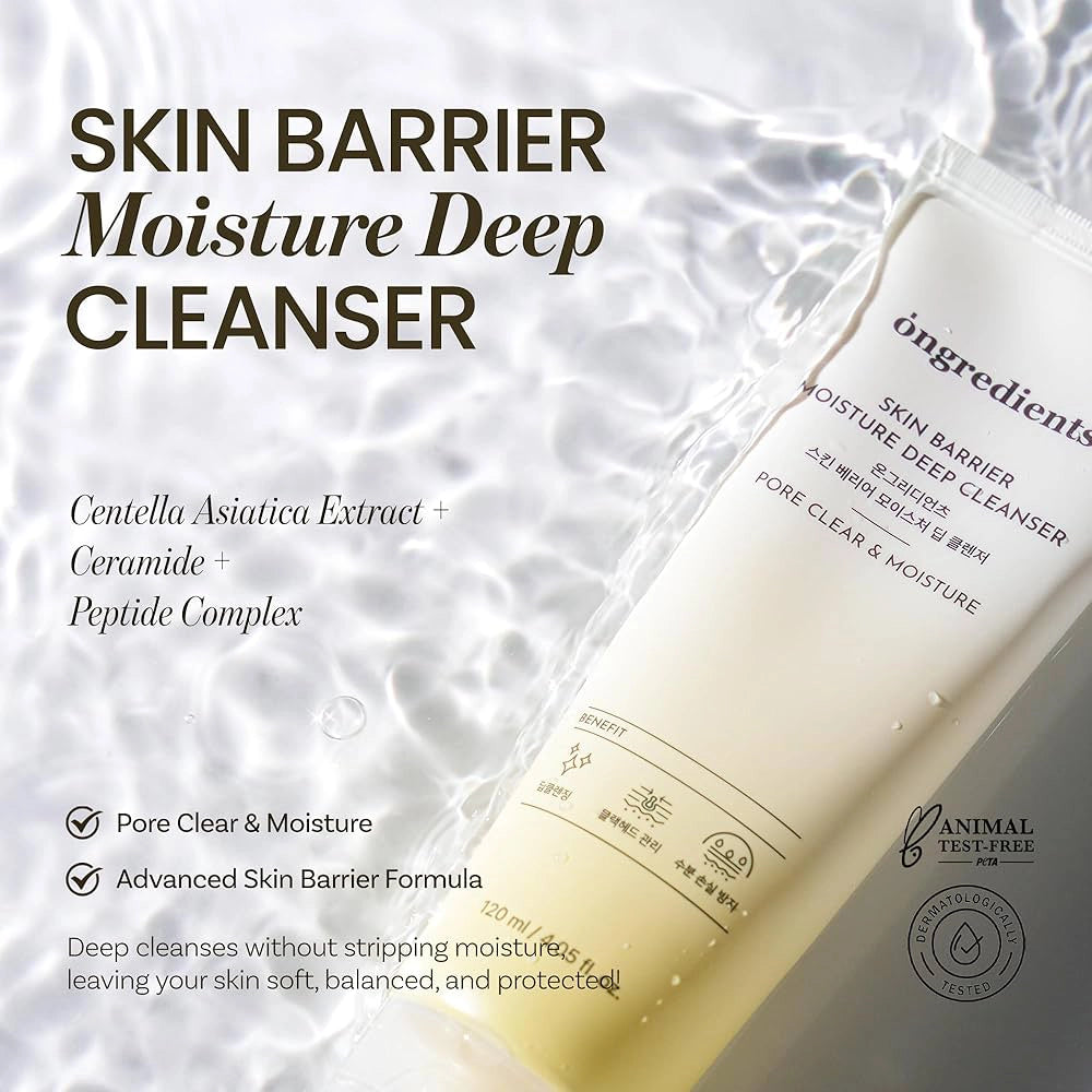 Dłęboko oczyszczający żel piankowy Ongredients Skin Barrier Moisture Deep Cleanser