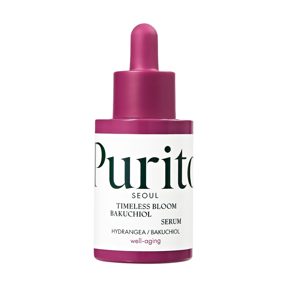 Serums ādas novecošanās pazīmju novēršanai Purito Seoul Timeless Bloom Bakuchiol Serum