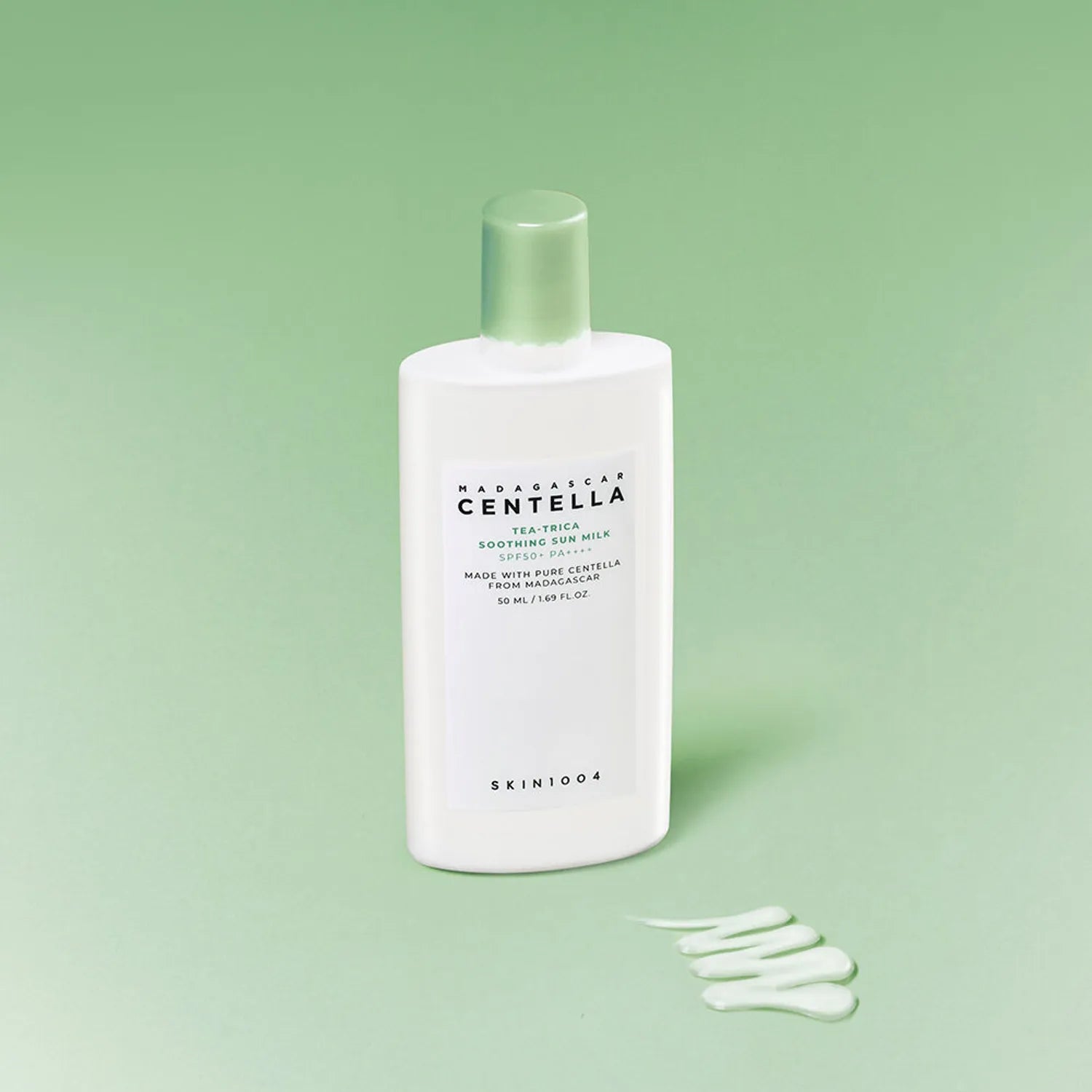 Saules aizsargpieniņš SKIN1004 Madagascar Centella Tea-Trica Soothing Sun Milk SPF50+ PA++++