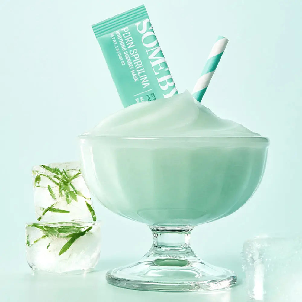 Atvēsinoša maska SOME BY MI PDRN Spirulina Soothing Sherbet Mask