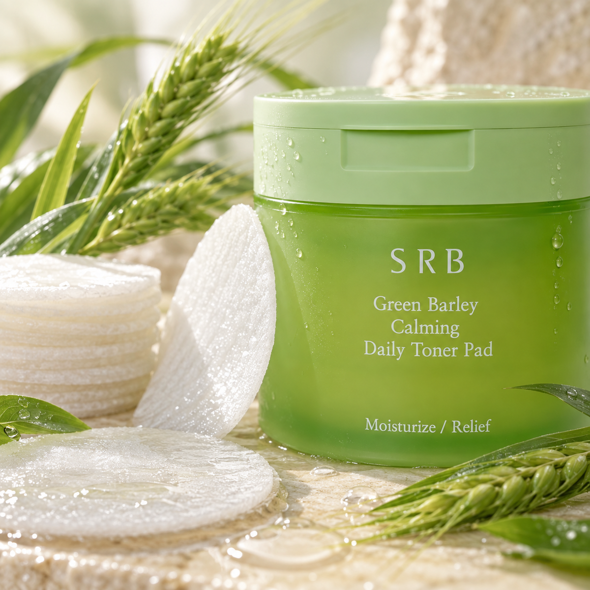 SRB Green Barley Calming Daily Toner Pad