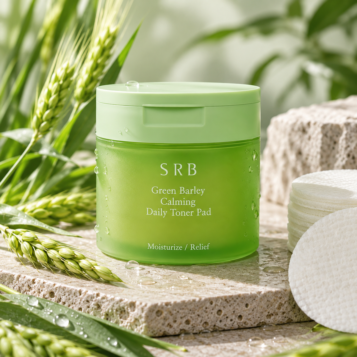 SRB Green Barley Calming Daily Toner Pad