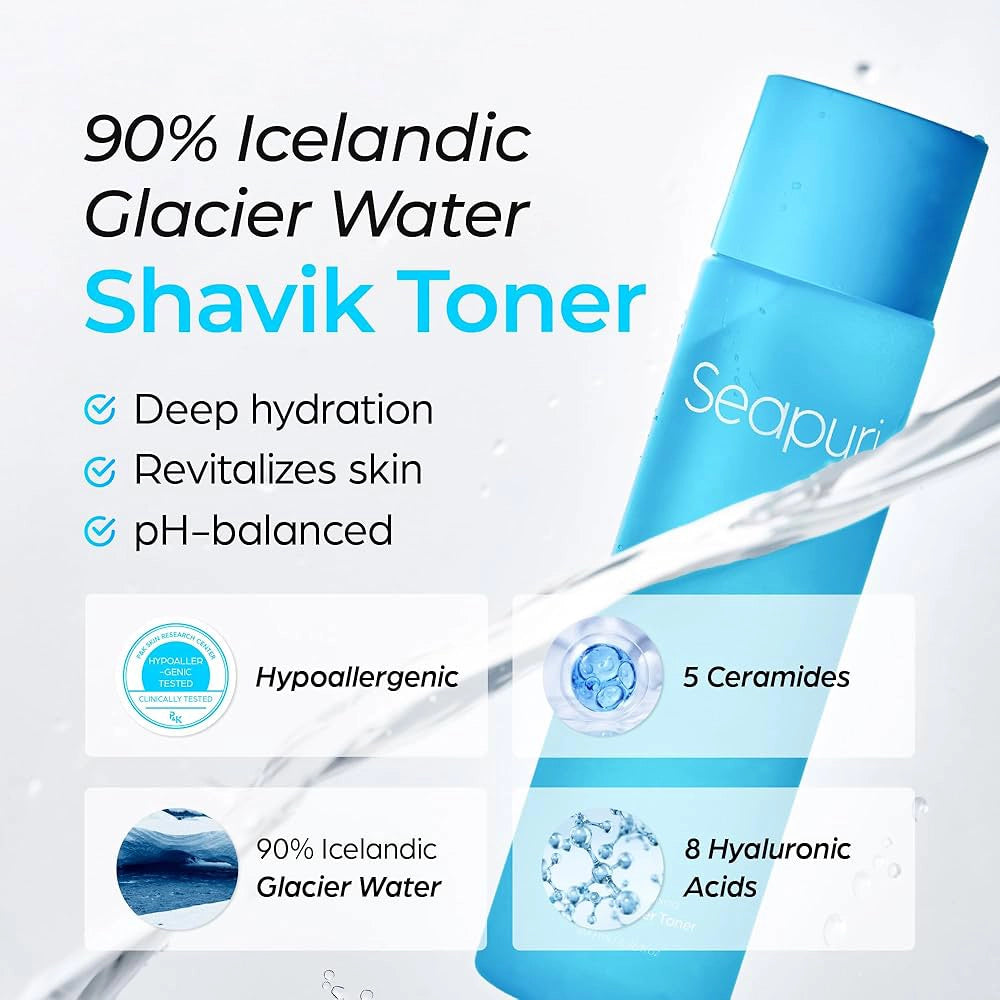 Nawilżający tonik Seapuri Shavik Glacier Toner