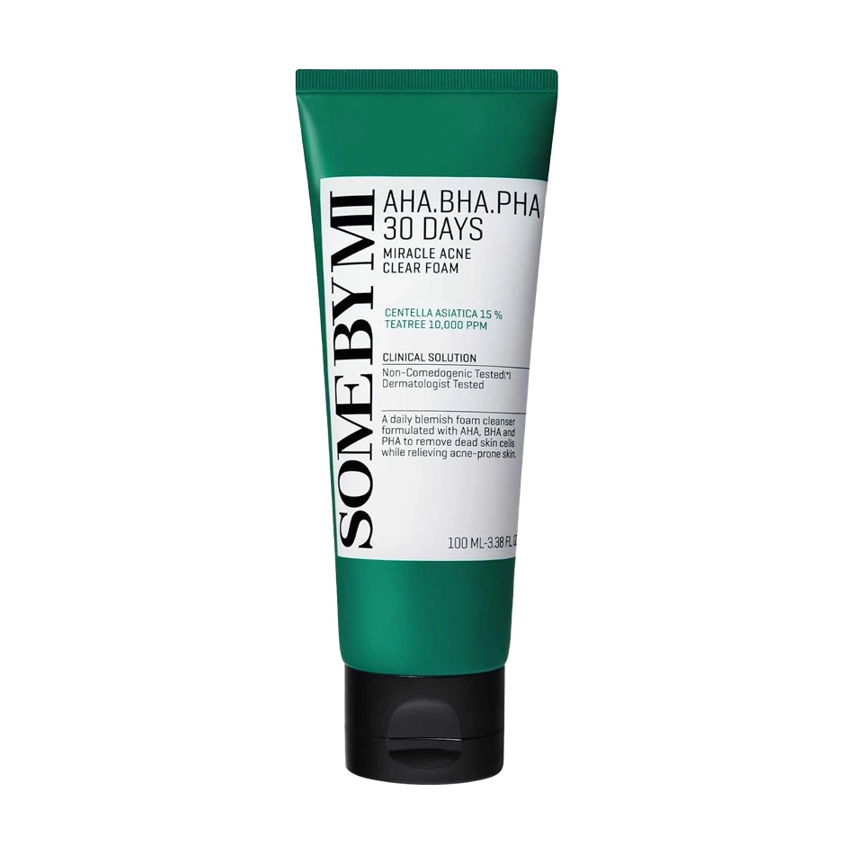 Attīrošas putas problemātiskai ādai Some By Mi AHA BHA PHA 30 Days Miracle Acne Clear Foam