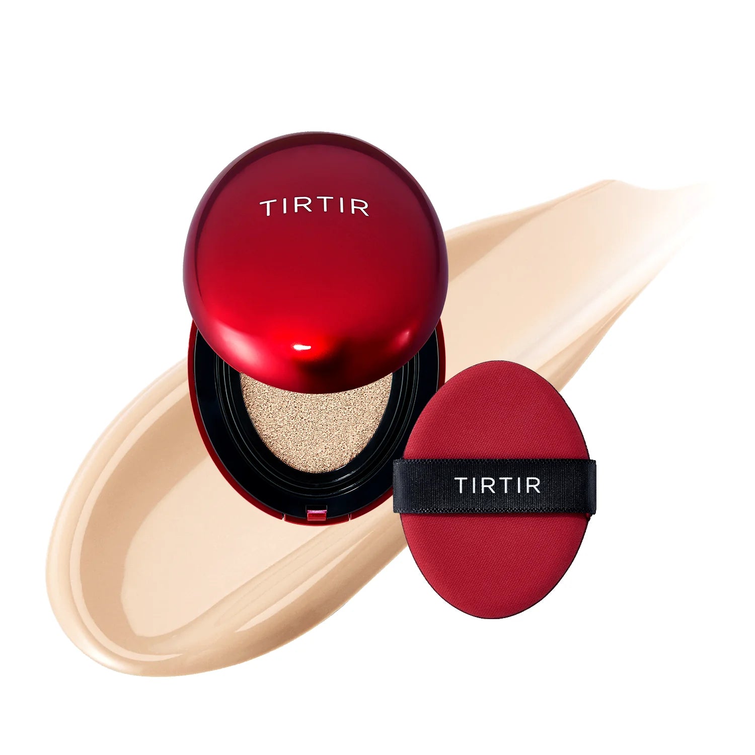 Noturīgs kušons ar daļēji matētu noslēguma akcentu TIRTIR Mask Fit Red Cushion SPF40 PA++