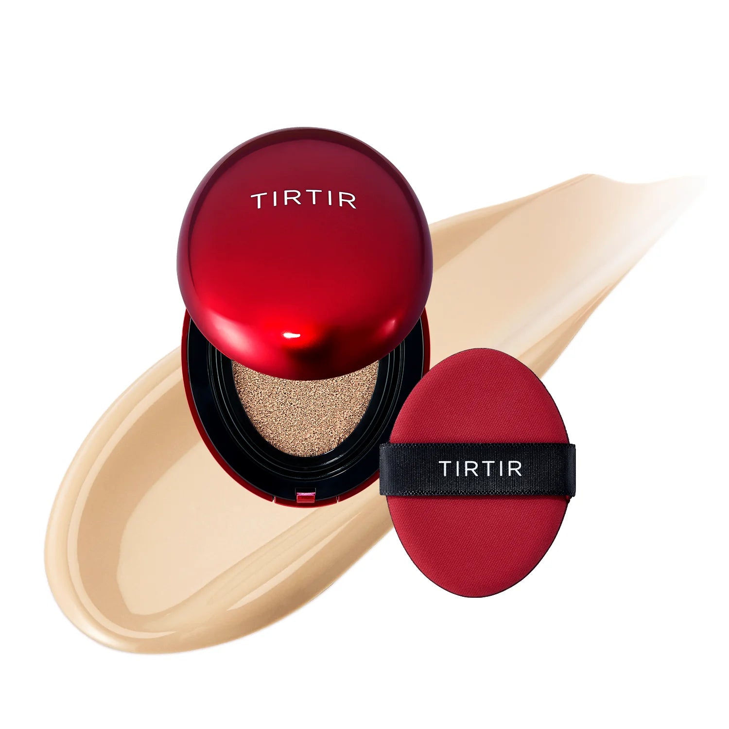 Noturīgs kušons ar daļēji matētu noslēguma akcentu TIRTIR Mask Fit Red Cushion SPF40 PA++