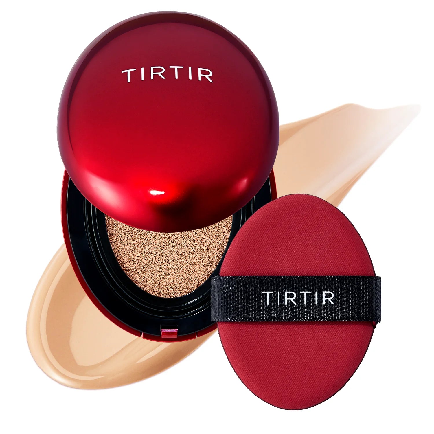 Noturīgs kušons ar daļēji matētu noslēguma akcentu TIRTIR Mask Fit Red Cushion SPF40 PA++