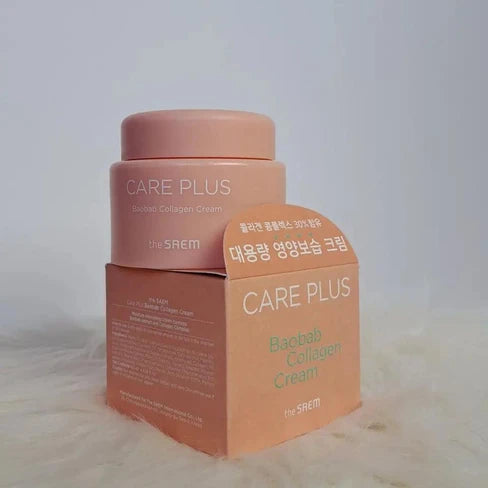 Mitrinošs kolagēna krēms sejai ar baobaba ekstraktu The Saem Care Plus Baobab Collagen Cream