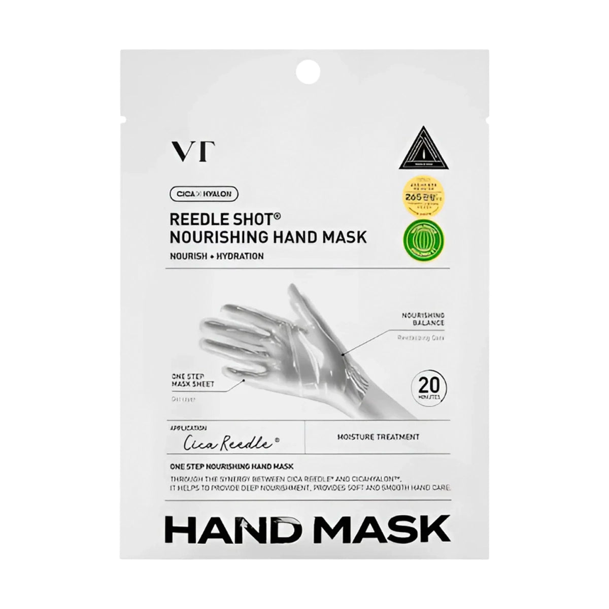Intensywnie nawilżająca maska-rękawiczki do dłoni VT Cosmetics Reedle Shot Nourishing Hand Mask