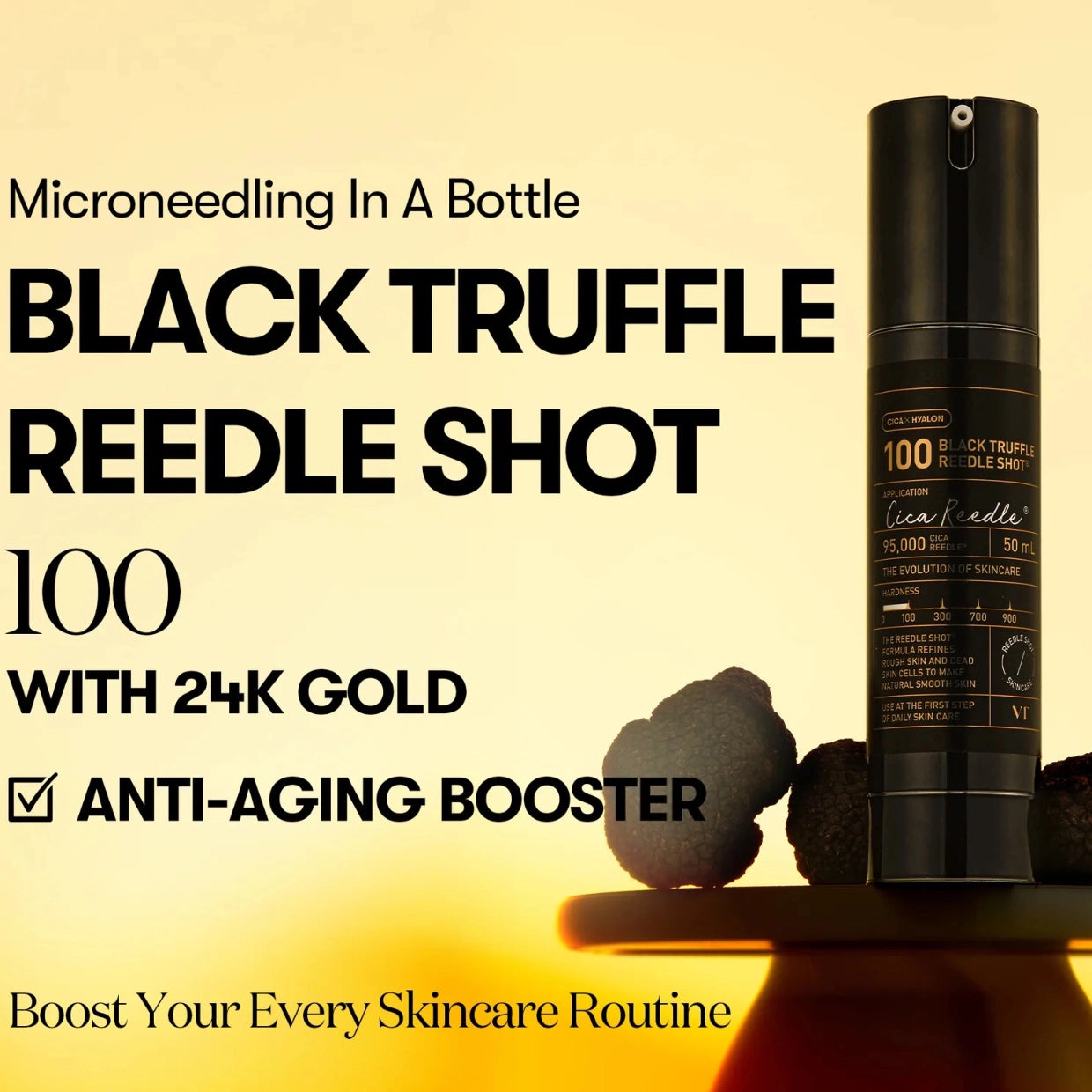 Serum-booster przeciwstarzeniowy z mikronakłuciami i czarną truflą VT Cosmetics Black Truffle Reedle Shot 100