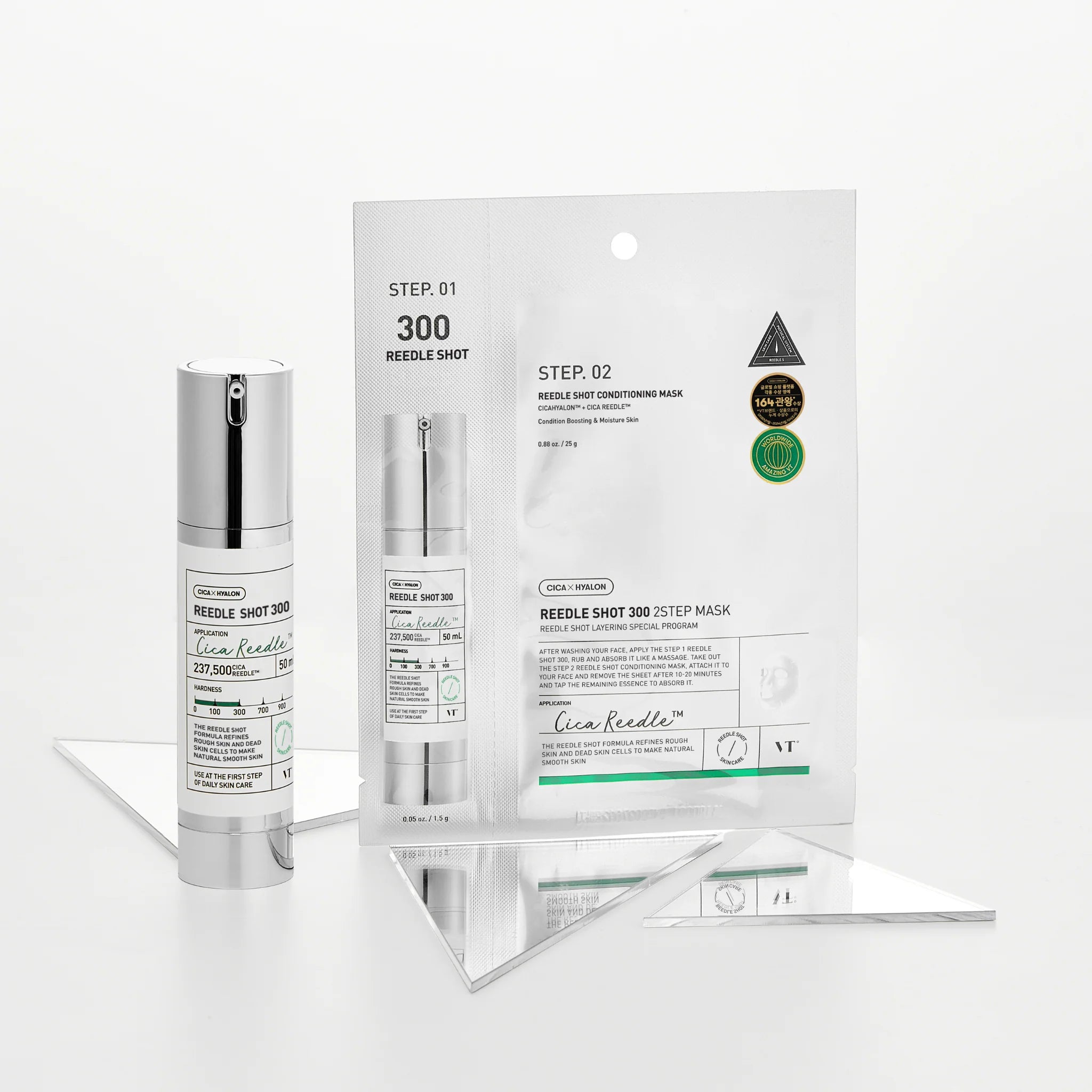 Intensīva divu tekstūru maska ar mikroadatām VT Cosmetics Reedle Shot 300 2 Step Mask