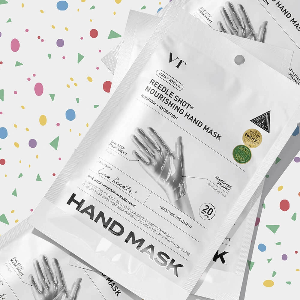 Intensywnie nawilżająca maska-rękawiczki do dłoni VT Cosmetics Reedle Shot Nourishing Hand Mask