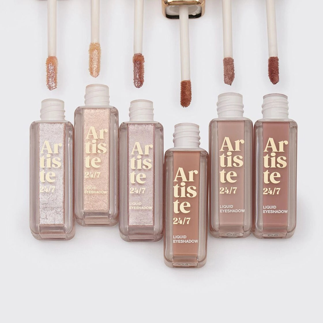Płynne, pigmentowane cienie do powiek Vivienne Sabo Artiste Liquid Eyeshadow