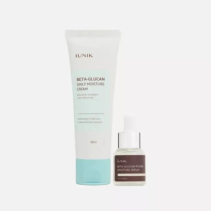 Komplekts sejas mitrināšanai ar beta glikānu iUNIK Beta Glucan Edition Skin Care Set