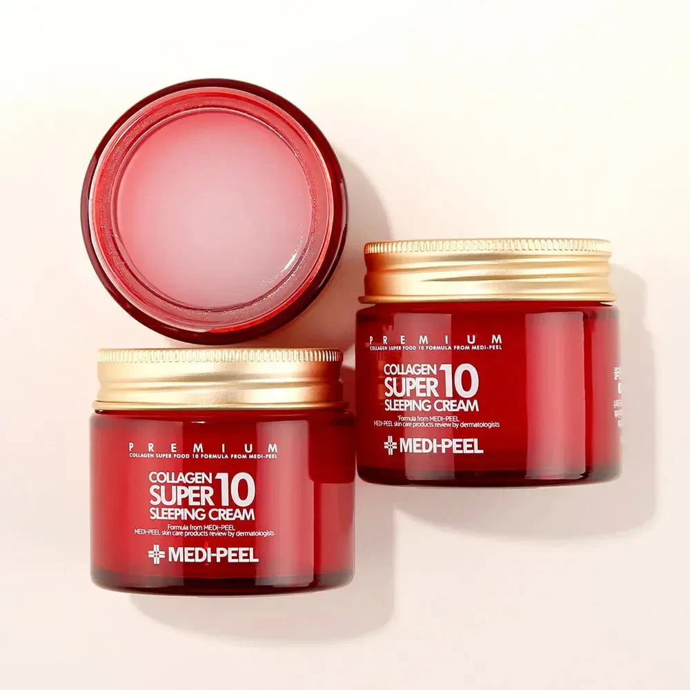 Pretnovecošanās nakts krēms sejai ar kolagēnu Medi-Peel Collagen Super10 Sleeping Cream