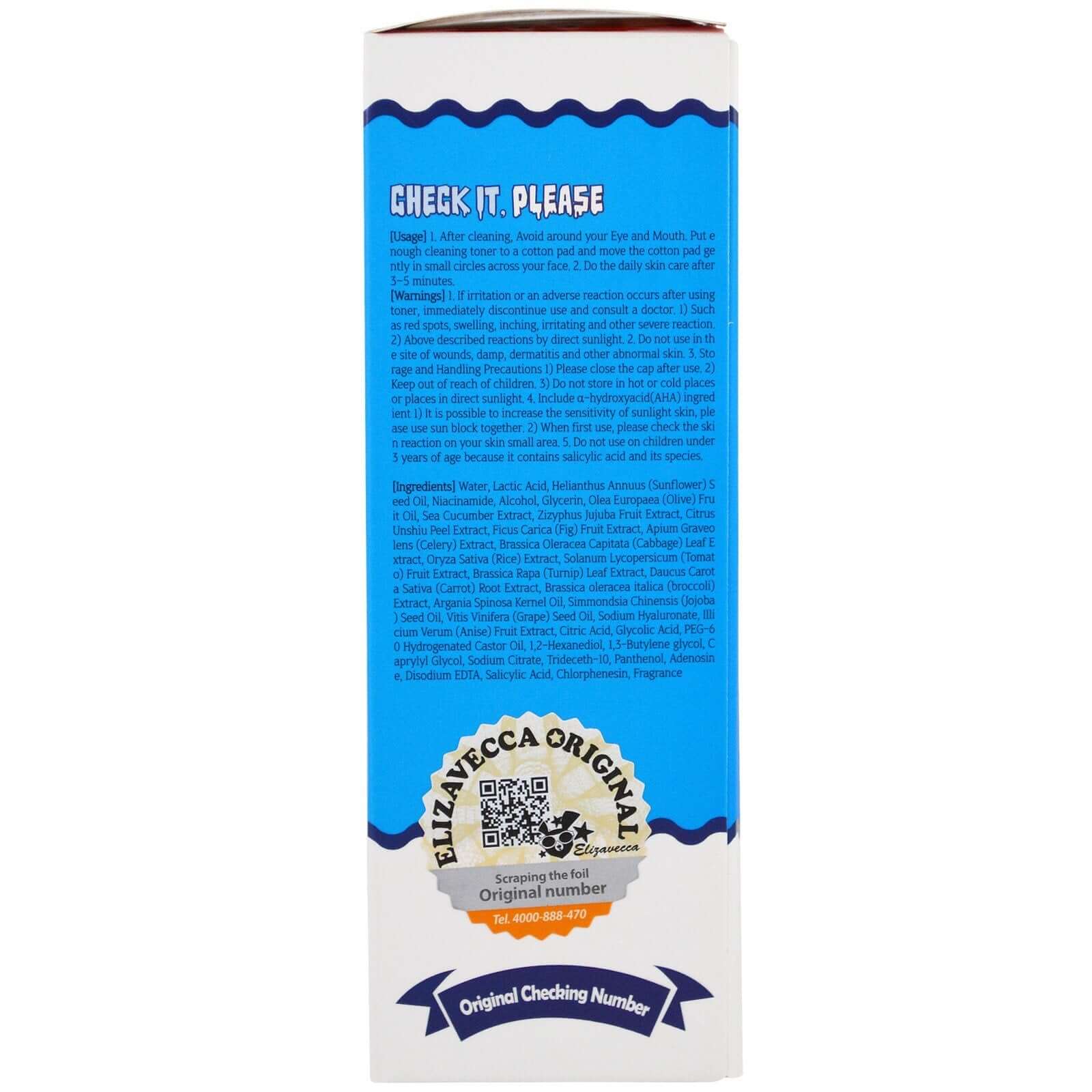 Toniks ar augļskābēm Elizavecca Hell-Pore Clean Up Aha Fruit Toner, 200ml